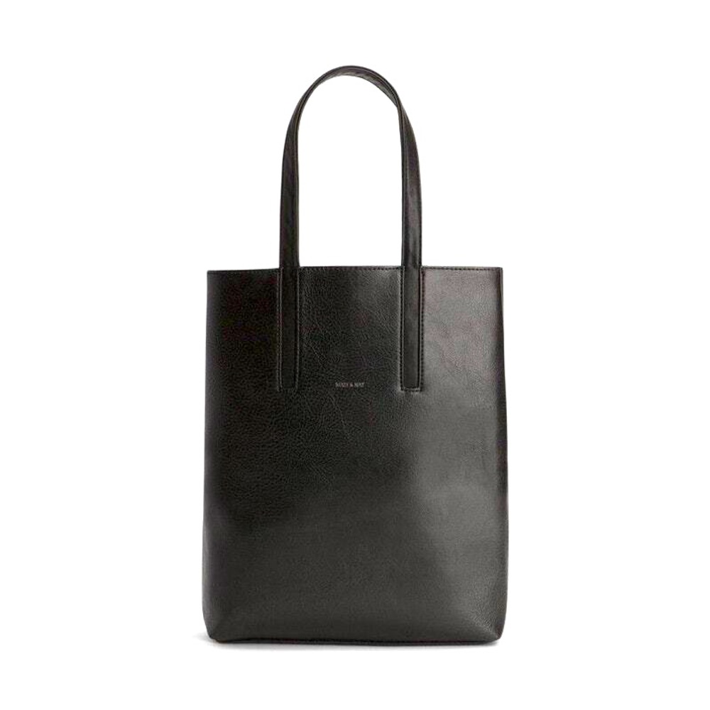 MATT & NAT Vegan Leather Black Tote. Vintage. Classic. Shoulder bag.